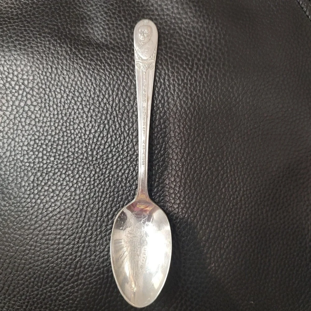 1939‎ John Quincy Adams No 6 US Presidents Wm Rogers Co IS Silver Plated Spoon